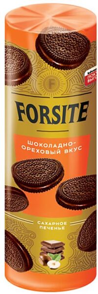 ПЕЧЕНЬЕ САХ. FORSITE СЭНДВИЧ С ШОК-ОРЕХОВЫМ ВКУСОМ 220ГР