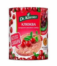 ХЛЕБЦЫ DR. KORNER КУКУРУЗНО-РИСОВЫЕ С КЛЮКВОЙ 90ГР*10ШТ