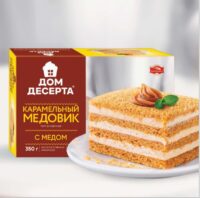 ТОРТ КАРАМЕЛЬНЫЙ МЕДОВИК 350ГР*6ШТ