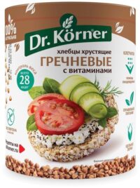 Хлебцы Dr. Korner Гречневые с витаминами" 100гр"