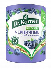 Хлебцы Dr. Korner Злаковый коктейль" черничный 100гр"