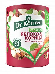 Хлебцы Dr. Korner Злаковый коктейль яблочный" с корицей 100гр"