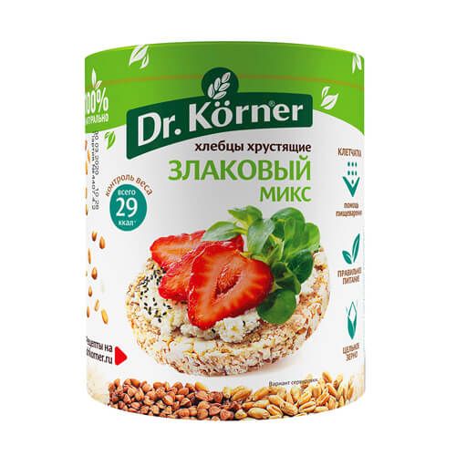 ХЛЕБЦЫ DR. KORNER МИКС 90ГР*20ШТ