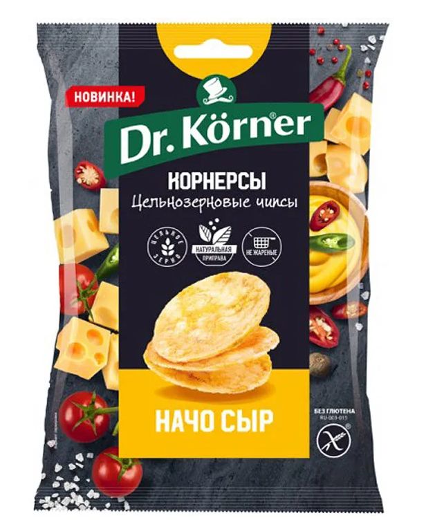 Чипсы Dr. Korner цельнозерновые