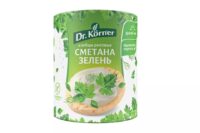 ХЛЕБЦЫ DR. KORNER РИСОВЫЕ СО СМЕТАНОЙ И ЗЕЛЕНЬЮ 80ГР*10ШТ