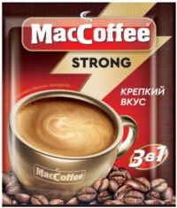 НАПИТОК КОФЕЙНЫЙ РАСТВОРИМЫЙ MACCOFFEE (3В1) STRONG 18Г*50*10