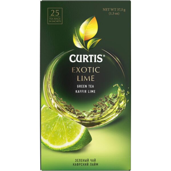 Чай зеленый в пакетиках CURTIS Exotic Lime"