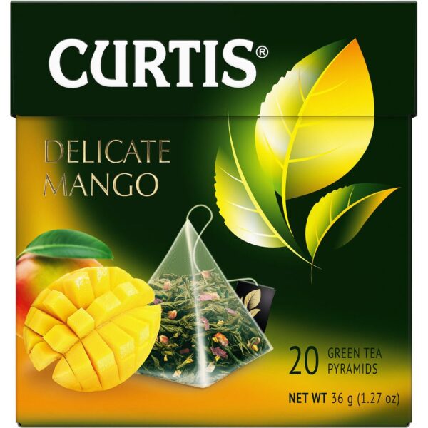 Чай зеленый в пирамидках CURTIS Delicate Mango"