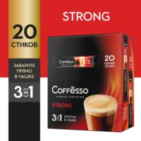 КОФЕ РАСТВОРИМЫЙ COFFESSO STRONG 3В1 СТИК 20*15ГР*10ШТ