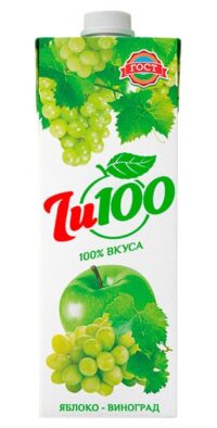 JU 100 НЕКТАР ЯБЛОЧНО-ВИНОГРАДНЫЙ 1Л*12ШТ