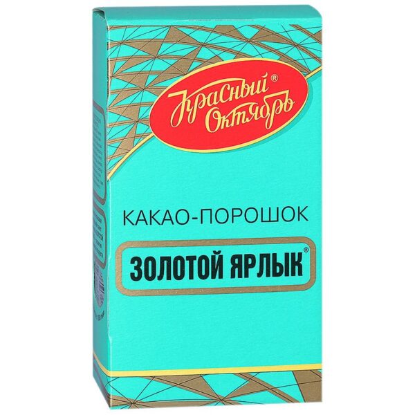 КАКАО ЗОЛОТОЙ ЯРЛЫК КРАСНЫЙ ОКТЯБРЬ 100ГР*18ШТ