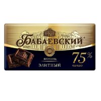 ШОКОЛАД БАБАЕВСКИЙ  ЭЛИТНЫЙ  75% 90ГР