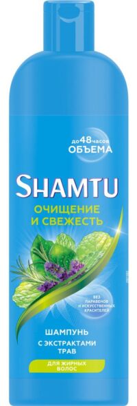 SHAMTU ШАМПУНЬ ГЛУБОКОЕ ОЧИЩЕНИЕ И СВЕЖЕСТЬ 500МЛ*12