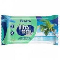 ВЛАЖН.САЛФЕТКИ ULTRA FRESH BREEZE 15 ШТ (120ШТ/ЯЩ)