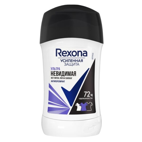 REXONA ЖЕН.АНТИПЕРСП-КАРАНДАШ УЛЬТРАНЕВИДИМАЯ 6X40МЛ