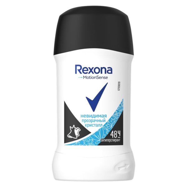 Антиперспирант карандаш  Rexona  Прозрачный кристалл 40мл.