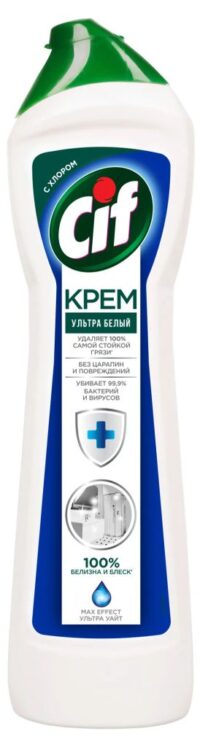 Чистящий крем  Cif  Ultra white 450мл.