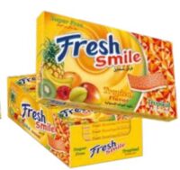 ЖЕВ. РЕЗ. БЕЗ САХАРА FRESH SMILE С ТРОПИЧ. ВКУСОМ 20*24*14Г