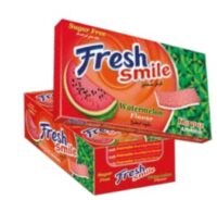 ЖЕВ. РЕЗ. БЕЗ САХАРА FRESH SMILE СО ВКУСОМ АРБУЗА 20*24*14