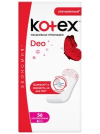 Kotex  Ежедневные ультратонкие прокладки део 56 шт