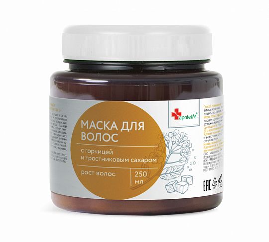 Apotek`s Маска для волос c горчицей и тростниковым сахаром