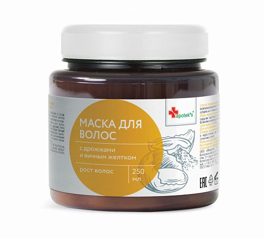 Apotek`s Маска для волос c  дрожжами и яичным желтком