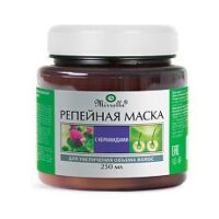 Маска Репейная Mirrolla с комплексом керамидов для увеличения объема волос 250 мл