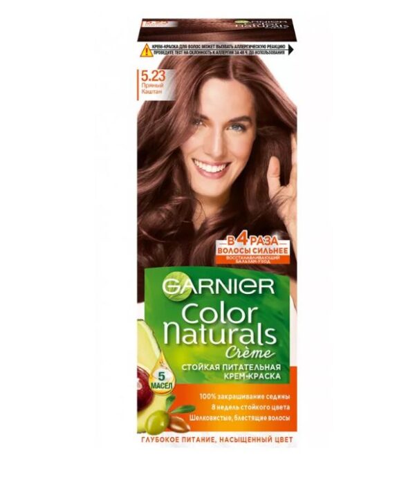 GARNIER COLOR NATURALS КРЕМ-КРАСКА Д/ВОЛОС № 5.23 ПРЯНЫЙ КАШТАН