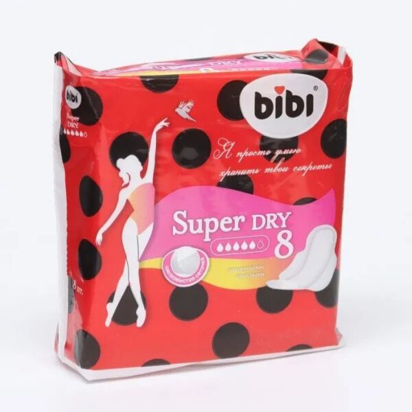 BIBI ПРОКЛАДКИ ДЛЯ КРИТИЧЕСКИХ ДНЕЙ SUPER DRY 8ШТ*48