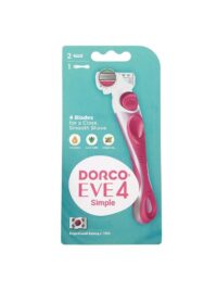 DORCO EVE4 SIMPLE СТАНОК Д/БРИТЬЯ ЖЕНСКИЙ 4 ЛЕЗВИЯ 1 СТАНОК+2 СМЕННЫЕ КАССЕТЫ FRA2002*6/36