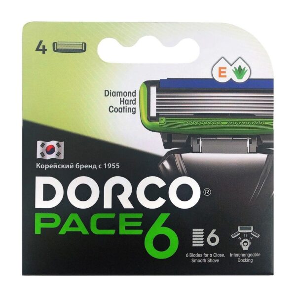 DORCO PACE 6 СМЕННЫЕ КАССЕТЫ 4ШТ SXA1040*12/48