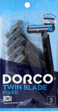 DORCO TWIN BLADE FIXED СТАНОК ОДНОРАЗОВЫЙ МУЖСКОЙ 2 ЛЕЗВИЯ 5ШТ TG708NV-5P*20/320