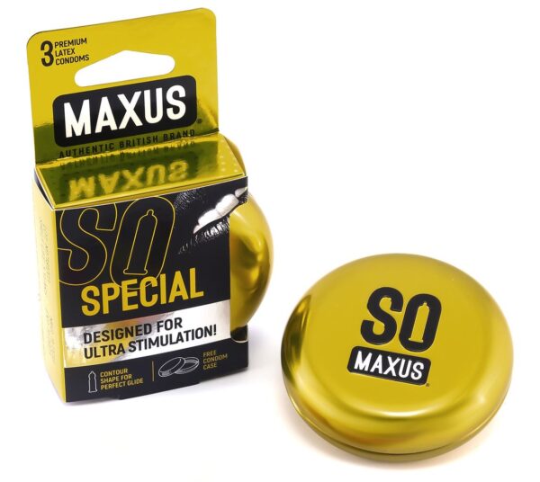 ПРЕЗЕРВАТИВЫ ТОЧЕЧНО-РЕБРИСТЫЕ MAXUS SPECIAL №3 Ж/К