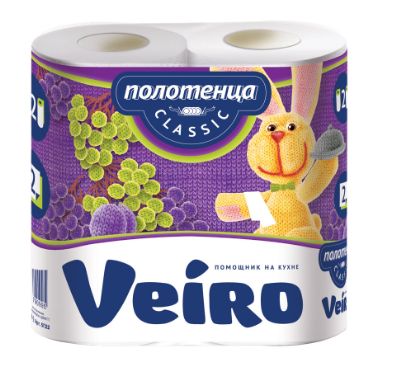 ПОЛОТЕНЦА БУМАЖНЫЕ VEIRO CLASSIC 2СЛ 2РУЛ