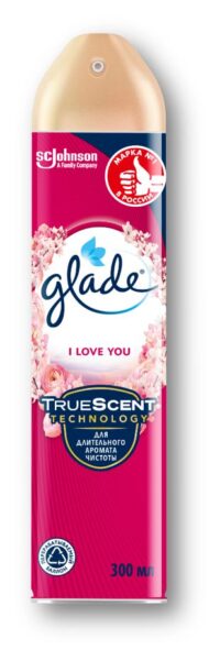 ОСВЕЖИТЕЛЬ ВОЗДУХА GLADE 300МЛ I LOVE YOU*12