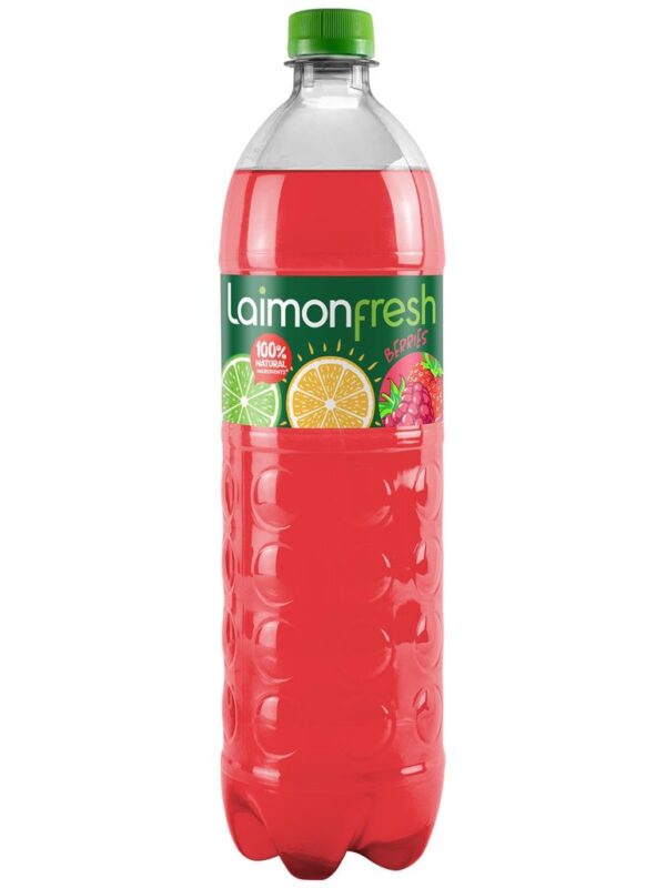 НАПИТОК БЕЗАЛКОГОЛЬНЫЙ СРЕДНЕГАЗИРОВАННЫЙ ЛАЙМОН ФРЭШ ЯГОДЫ (LAIMON FRESH BERRY)" 1