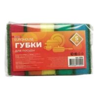 ГУБКИ Д/ПОСУДЫ 5 ШТ. 75*45*25 ММ ECOHOUSE