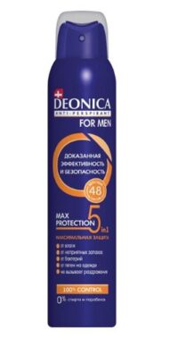 DEONICA FOR MEN АНТИПЕРСПИРАНТ 5PROTECTION СПРЕЙ 200МЛ*6