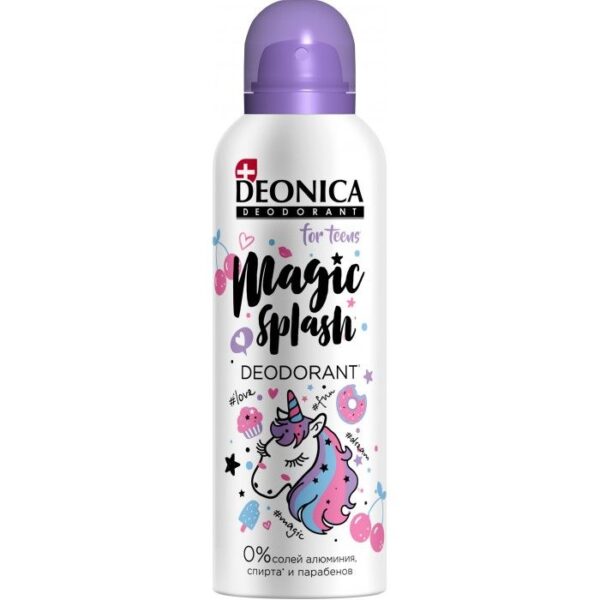 DEONICA FOR TEENS ДЕЗОДОРАНТ MAGIC SPLASH СПРЕЙ 125МЛ