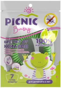 PICNIC BABY - РЕПЕЛЛЕНТНЫЙ БРАСЛЕТ ОТ КОМАРОВ*80