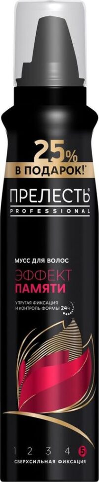 Прелесть Professional Мусс для укладки волос Эффект памяти"