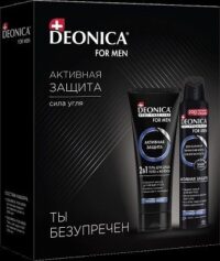 П.НАБОР DEONICA FOR MEN АКТИВНАЯ ЗАЩИТА (АП СПРЕЙ + ГЕЛЬ Д/ДУША 2В1)