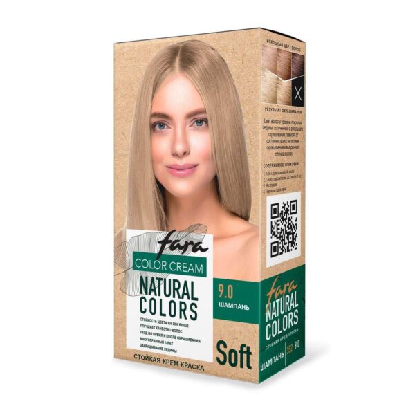 FARA NATURAL COLORS КРАСКА ДЛЯ ВОЛОС ШАМПАНЬ 352/ПО 6ШТ