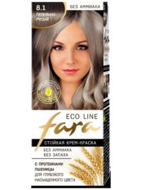 FARA ECO LINE КРАСКА ДЛЯ ВОЛОС ПЕПЕЛЬНО-РУСЫЙ 8.1/ПО 6ШТ