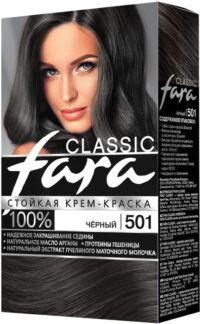 FARA CLASSIC КРАСКА ДЛЯ ВОЛОС ЧЕРНЫЙ 501/ПО 6ШТ