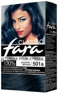 FARA CLASSIC КРАСКА ДЛЯ ВОЛОС ИССИНЯ-ЧЕРНЫЙ 501 А/ПО 6ШТ