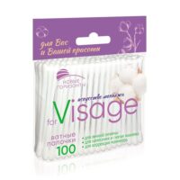 НОВЫЕ ГОРИЗОНТЫ FOR VISAGE  ВАТНЫЕ ПАЛОЧКИ 100ШТ ПАКЕТ*48