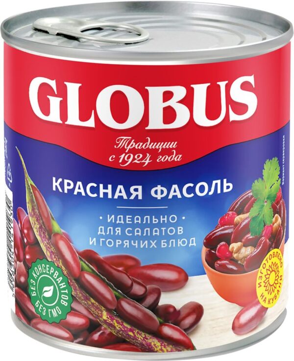 Фасоль красная Globus 425мл/400гр.