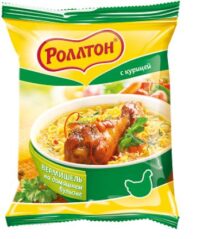 Вермишель  Роллтон  курица 60гр (брикет)