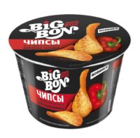 ЧИПСЫ КАРТОФ.СО ВКУСОМ КОПЧЕНАЯ ПАПРИКА" BIGBON 70ГР. ЧАШКА"